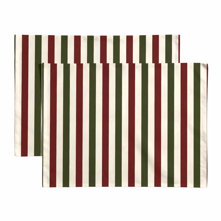 Set de 4 manteles individuales Muare Home antimanchas multicolor de algodón orgánico, An/P: 35 x 50 cm