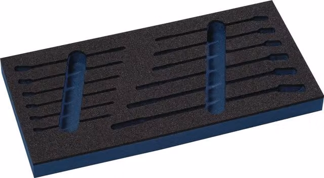 Bandeja de módulo de herramientas vacío 1/3 Tecwerk en azul y negro