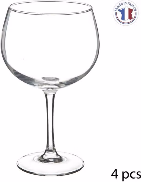 Set de 4 copas de gin Secret de gourmet de cristal transparente de 70 cl