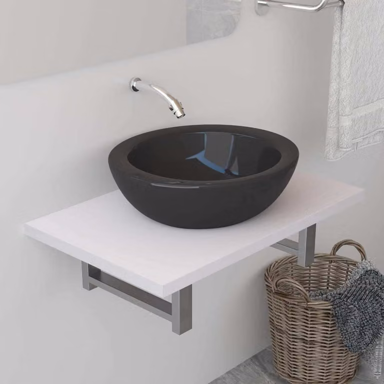 Mueble de cuarto de baño Syfax blanco acabado brillante An/P/Al: 60 x 40 x 16,3 cm