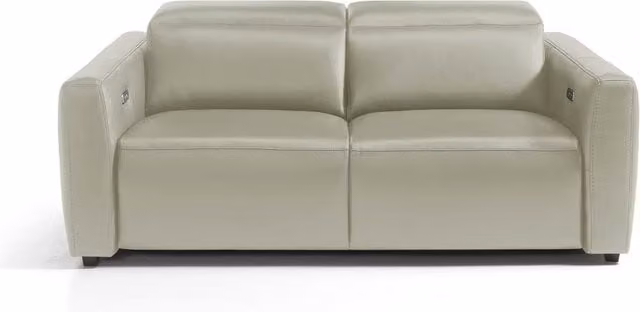 Sofá de piel Trento de El Corte Inglés de 2 plazas con 2 asientos relax eléctricos en color beige