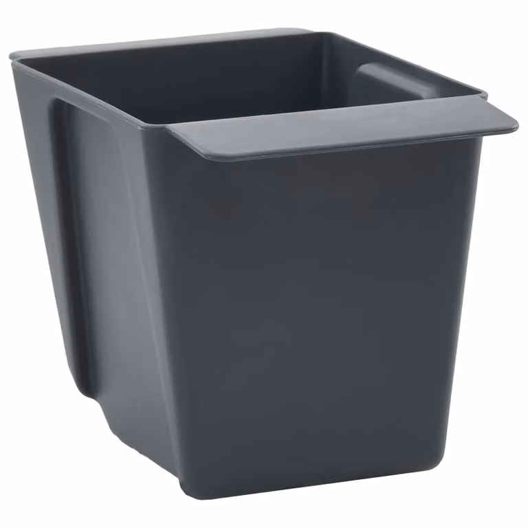 Set de 12 jardineras de plástico vidaXL para plantas ornamentales y huerto de hierbas, color gris, An/P/Al: 13,5 x 9 x 9,5 cm