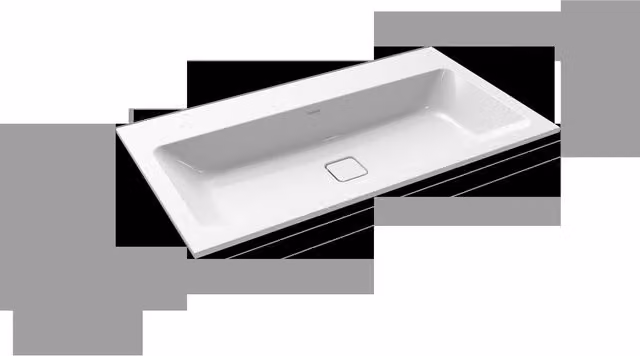 Lavabo empotrado Cono Kaldewei en acero esmaltado blanco, An/P/Al: 90 x 50 x 1,4 cm