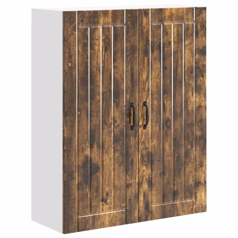Armario de pared para cocina vidaXL LUCCA en color marrón, An/P/Al: 80 x 31 x 100 cm