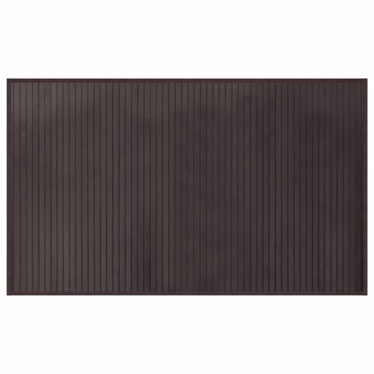 Alfombra rectangular de bambú vidaXL en color marrón oscuro, antideslizante, An/P: 60 x 100 cm