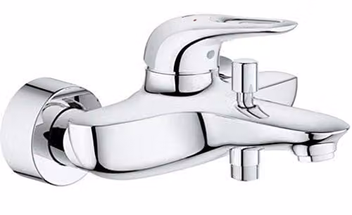 Grohe Eurostyle Mezclador para Baño y Ducha con Mando de Palanca, Montaje en Pared, Color Cromo
