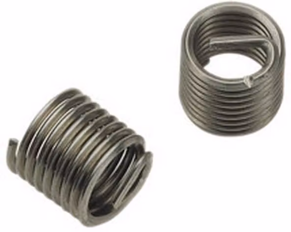 Pack de 100 resortes V-COIL de acero inoxidable con vástago roscado M5x0,8 en color rojo y plata