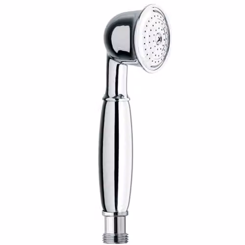 Grifo de ducha de mano Schläfer 81130010 en color plata con acabado cromado, diseño redondo y sistema antical con efecto jet