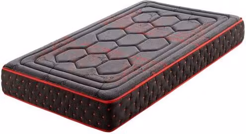 Colchón viscoelástico Hexaflex Moon de Moonia, color gris y negro, An/P/Al: 150 x 190 x 27 cm
