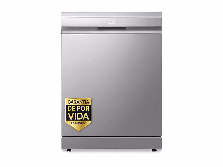 Lavavajillas LG DF587HVS de 10 servicios en color plata con conectividad WiFi y control por App, acabado en acero inoxidable y diseño de libre instalación con Ancho: 60 cm, Altura: 85 cm
