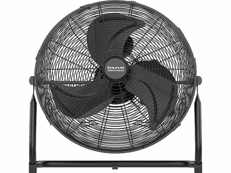 Ventilador industrial Taurus Sirocco 18 Negro con 3 velocidades y 120 V