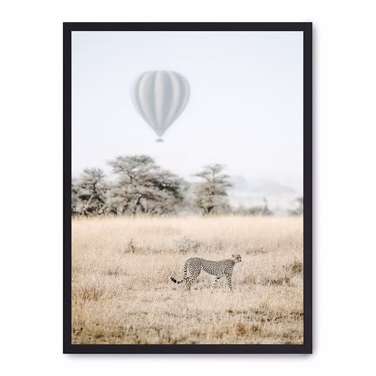 Poster de fotografía de animales y naturaleza de Poster Lab, multicolor con marco negro, An/P: 30 x 40 cm