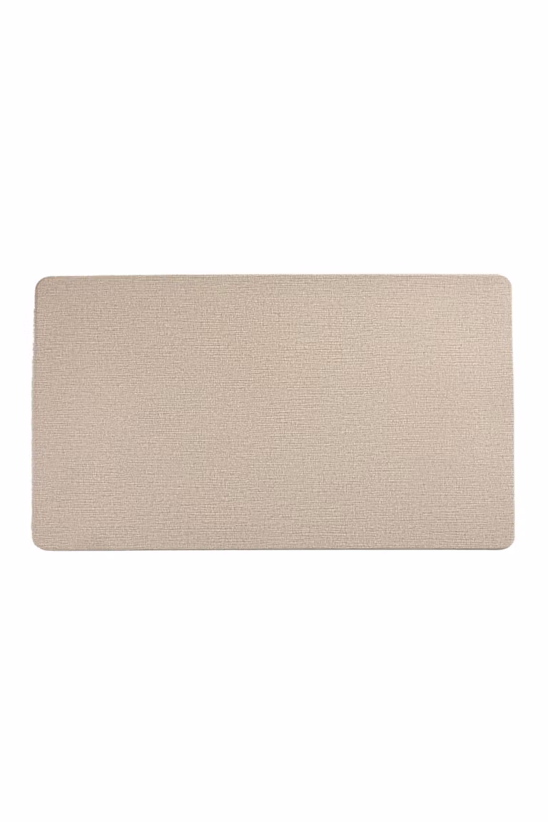 Alfombrilla individual Calma House color beige de 30 x 45 cm con material reciclado y repelente a las manchas