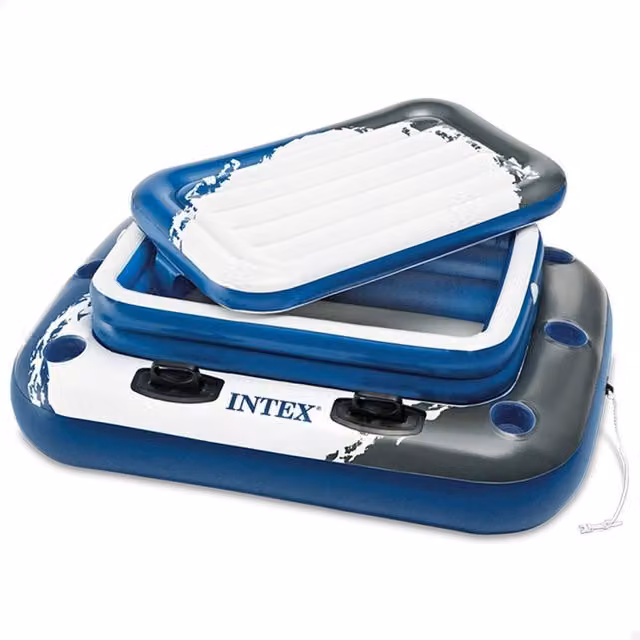 Nevera hinchable y flotante Intex color azul de 122 x 97 cm