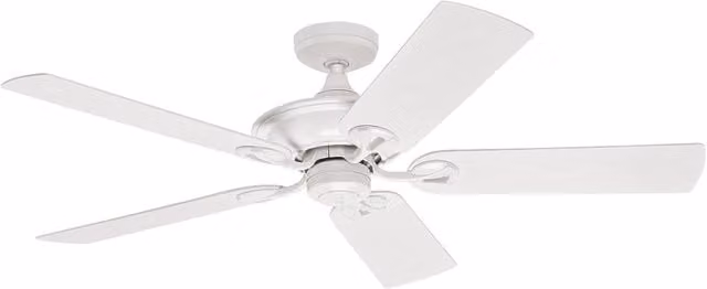 Ventilador de techo exterior Maribel de Hunter en color blanco con un diámetro de 132 cm