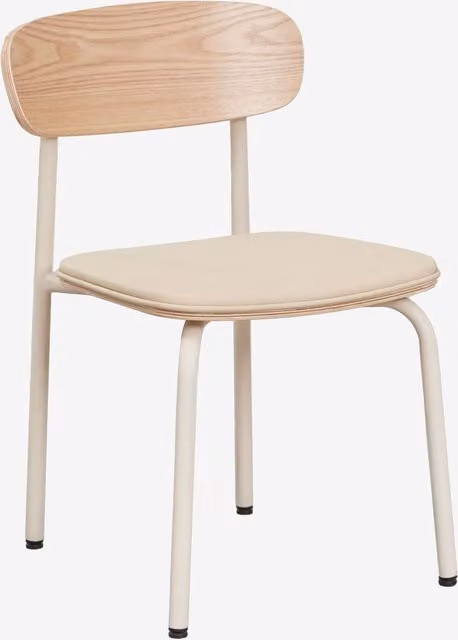 Pack de 2 sillas infantiles Wilpier Kids de Sklum en hierro y madera color beige