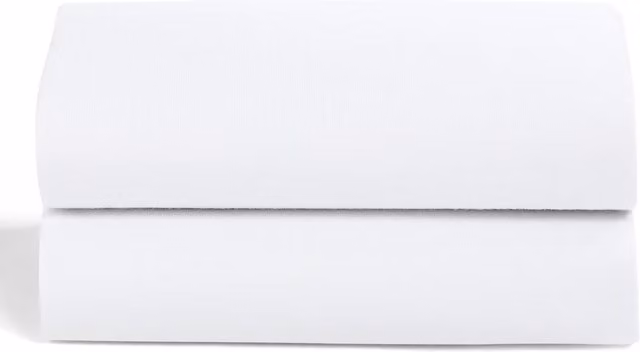 Pack de 2 sábanas bajeras Snüz para SnuzBaskit de algodón blanco transpirable