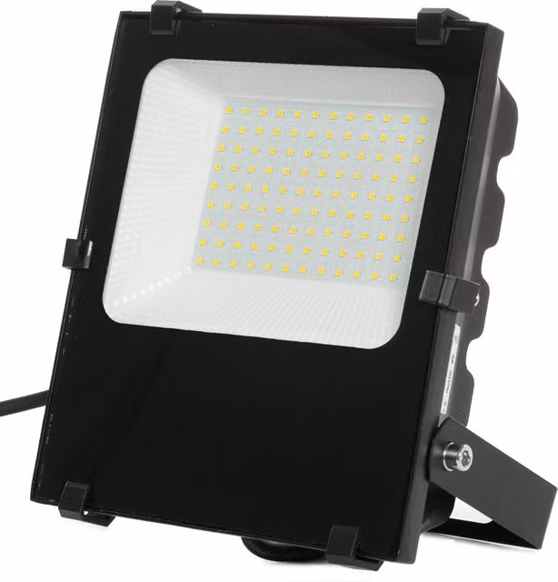 Foco Proyector LED Greenice de 50W con 8500lm, Luz Blanca Fría 4200K, IP65 y Regulable en Color Negro