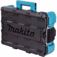Caja de herramientas Makita M apilable con insertos en azul y negro