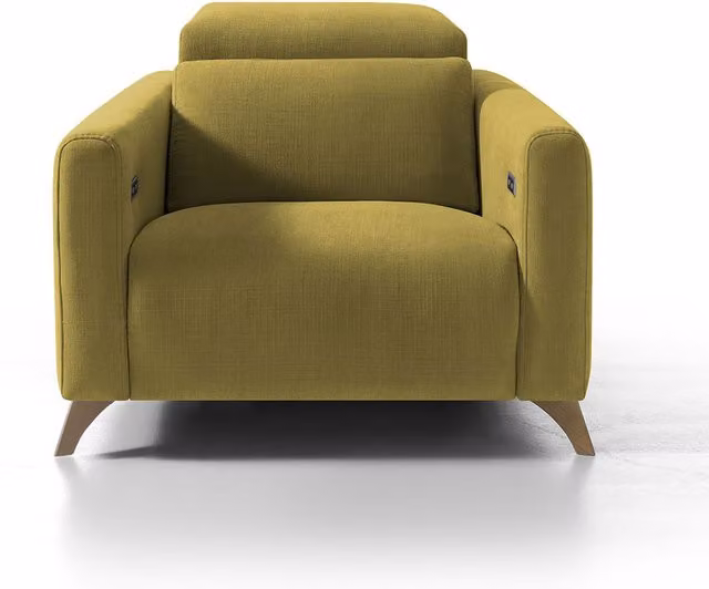 Sillón relax eléctrico Oporto de El Corte Inglés en color marrón y tapizado en tejido
