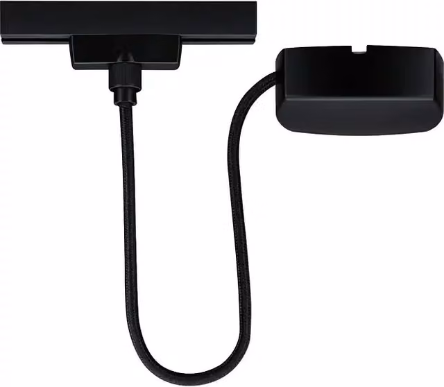 Alimentación de corriente URail Paulmann de 100W, Negro, Longitud: 100 cm