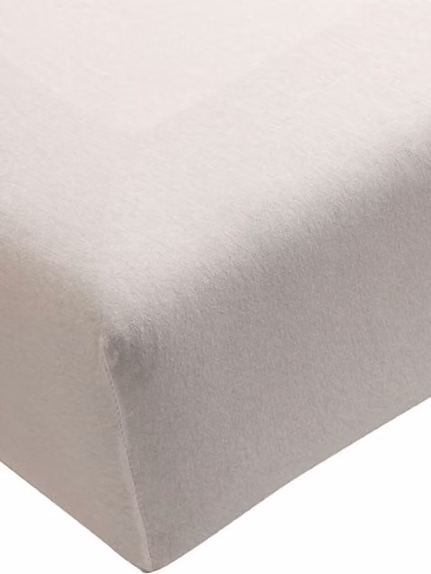Sábana bajera de jersey BELLA DONNA de FORMESSE en algodón color gris perla, An/P: 90 x 190 cm