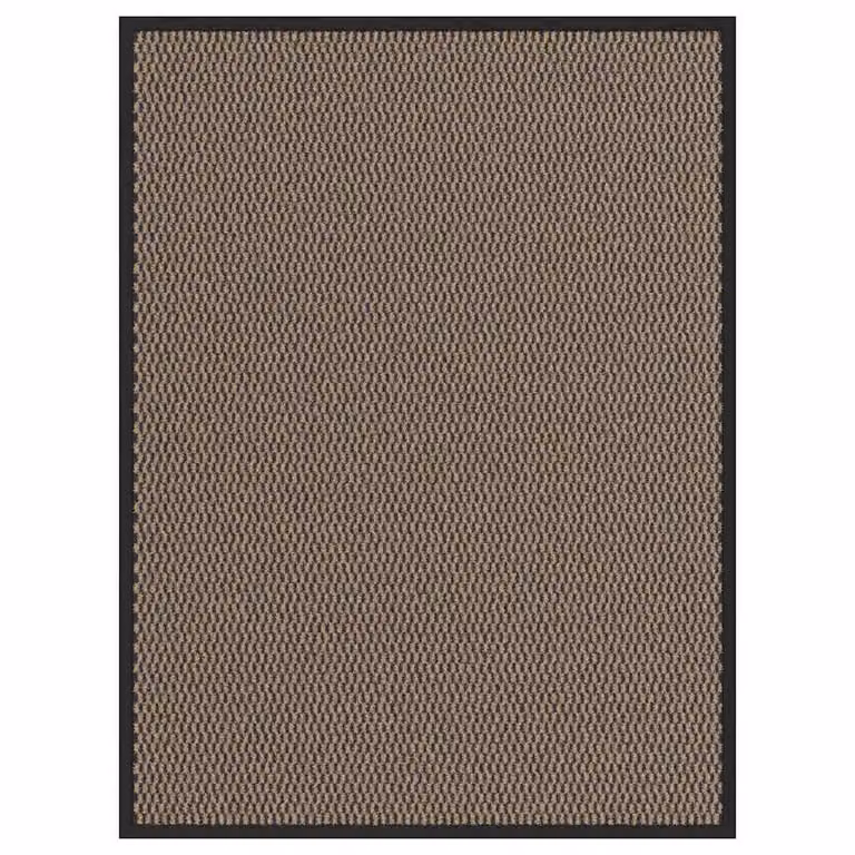 Felpudo antideslizante vidaXL marrón de polipropileno y PVC, An/P: 90 x 120 cm