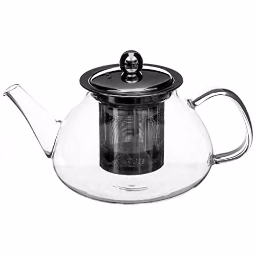 Tetera de vidrio transparente con infusor Secret de Gourmet de 0,85 l
