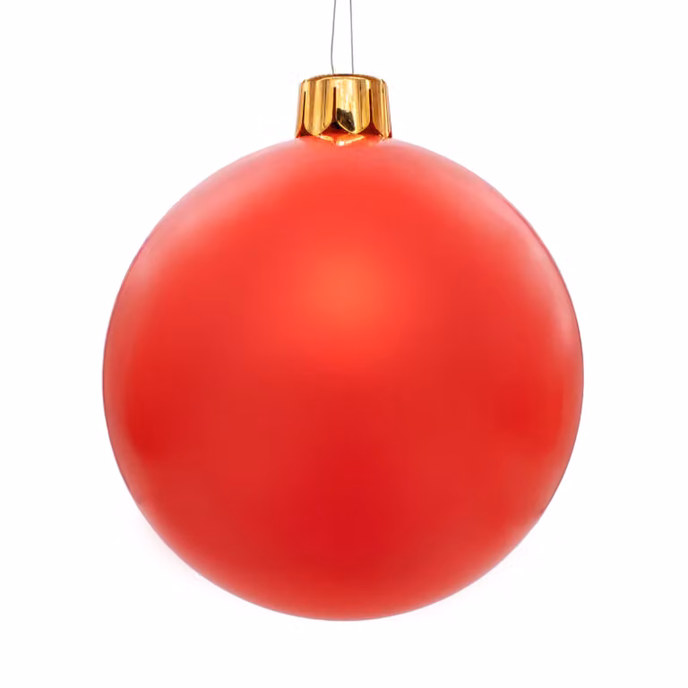 Bola de Navidad inflable gigante Spetebo XXL de color rojo, diámetro: 45 cm, para decoración de interior y exterior