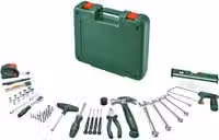 Juego de herramientas Bosch de 63 piezas en color verde