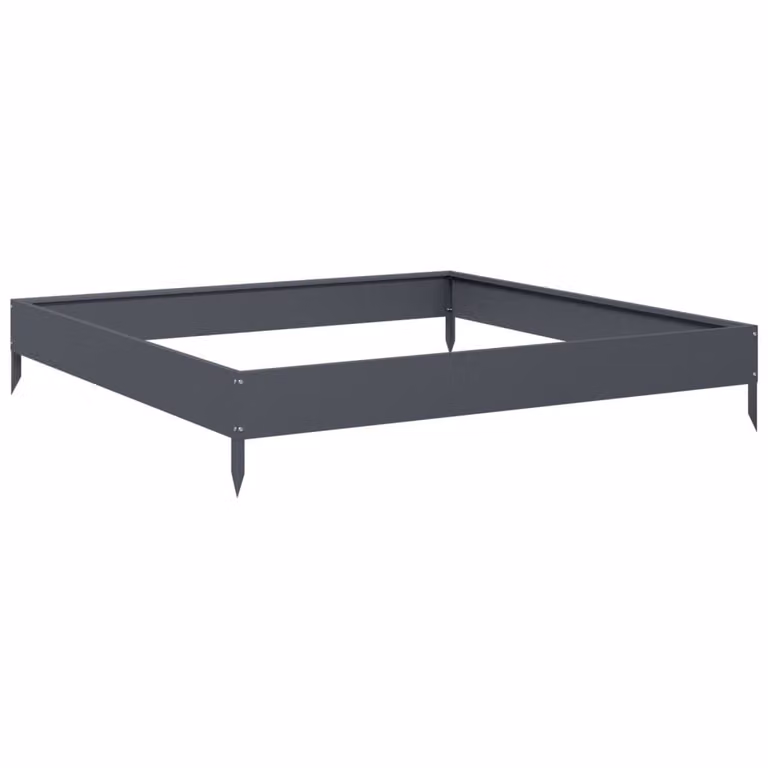 Arriate elevado Syfax de acero en gris antracita, An/P/Al: 100 x 100 x 18,5 cm