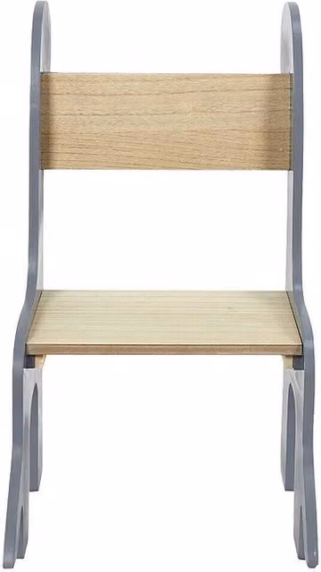 Silla Dino para niños de Home Deco Kids en gris y madera