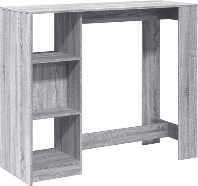 Estantería Auxiliar Multifuncional con Balda en Madera Contrachapada Gris Dec03635 An/P/Al: 124 x 46 x 103,5 cm