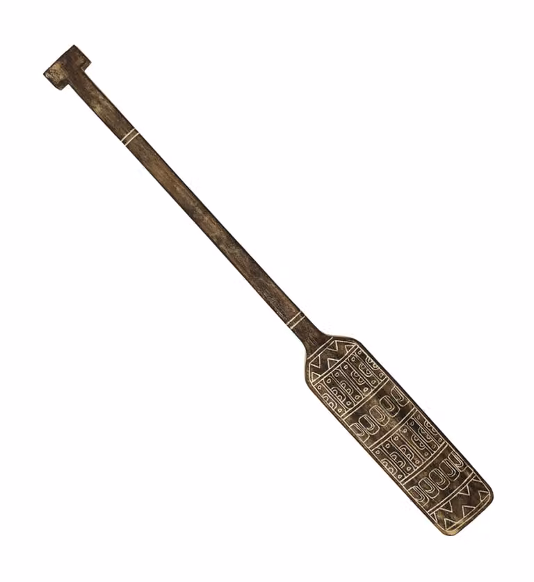 Pieza decorativa remo de madera de teca MOYCOR color marrón Ancho: 130 cm