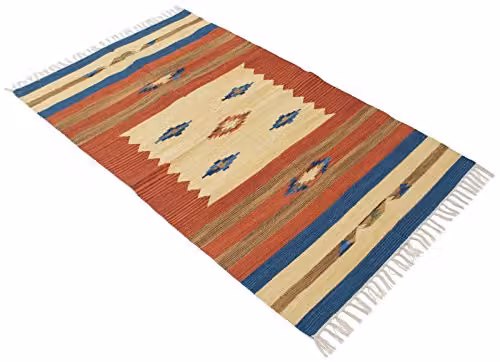 Kilim Sumak auténtico hecho a mano de Galleria farah1970, multicolor, de algodón, An/P: 240 x 170 cm