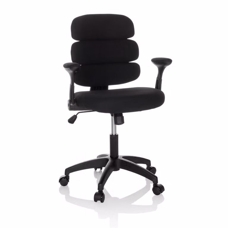 Silla giratoria ergonómica hjh OFFICE para niños en color negro y tela