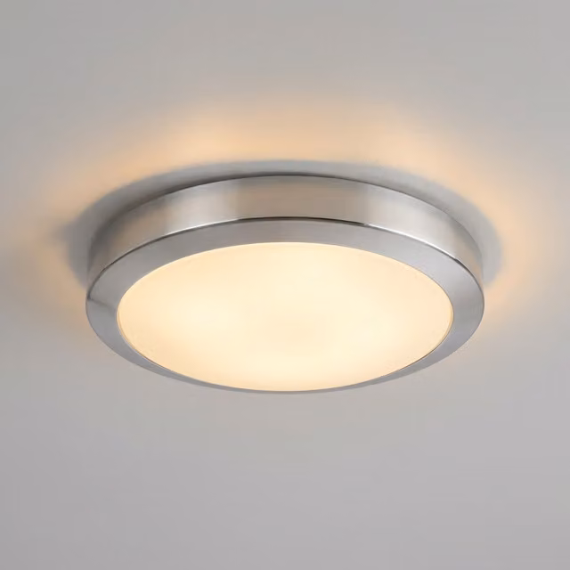 Aplique plafón Klementine de Rabalux en metal cromado y cristal para casete E27