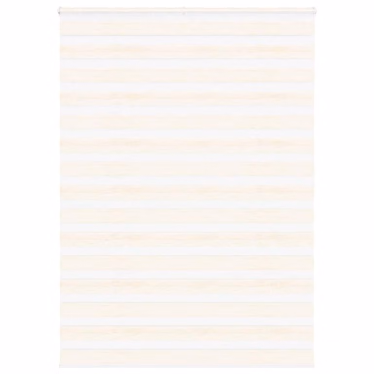 Estor cebra día y noche vidaXL en color beige mármol de poliéster, Ancho: 150,9 cm