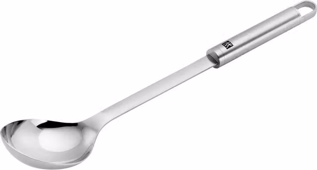Cuchara de servir Zwilling Pro de acero inoxidable pulido color plata, 35 cm
