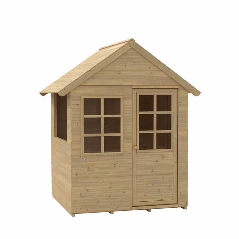 Cabaña de madera TP Toys para niños en color marrón, An/P/Al: 140 x 98,5 x 91,5 cm