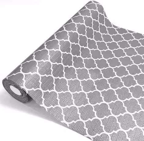 Alfombrilla protectora y divisoria XISRENS de color gris, reutilizable y antiadherente para cajones, estantes de cocina y armarios, An/P: 30 x 300 cm