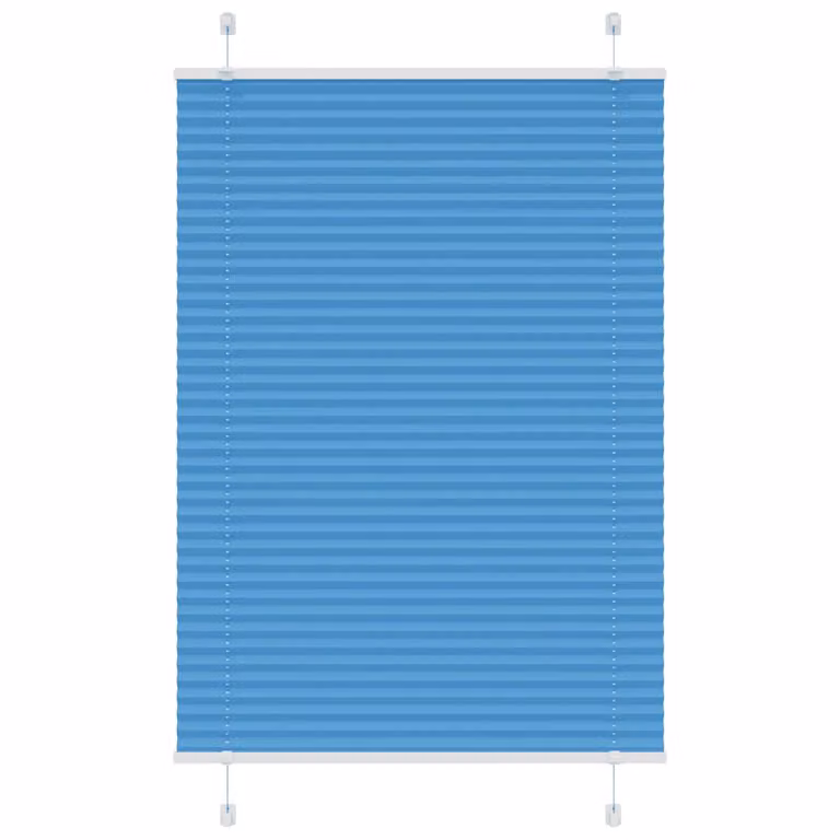 Estor Plisado Semitransparente vidaXL en Poliéster Color Azul An/Al: 94,4 x 150 cm