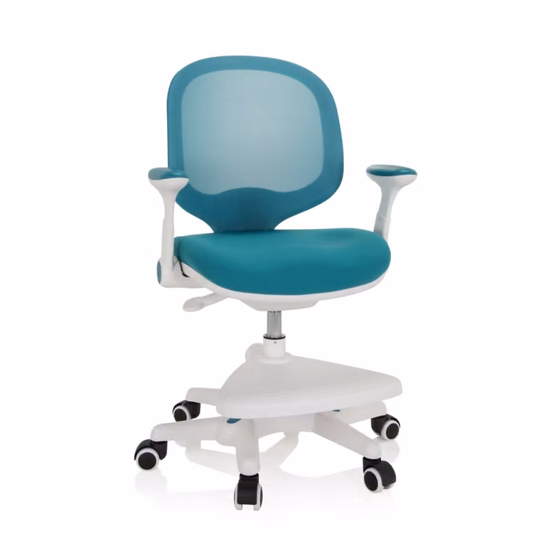 Silla de oficina para niños hjh Office Ergo Grandit en tejido de malla azul