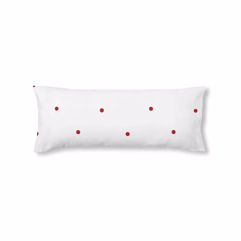 Funda de almohada de Navidad Decolores Home en algodón multicolor y blanco, An/P/Al: 50 x 80 cm