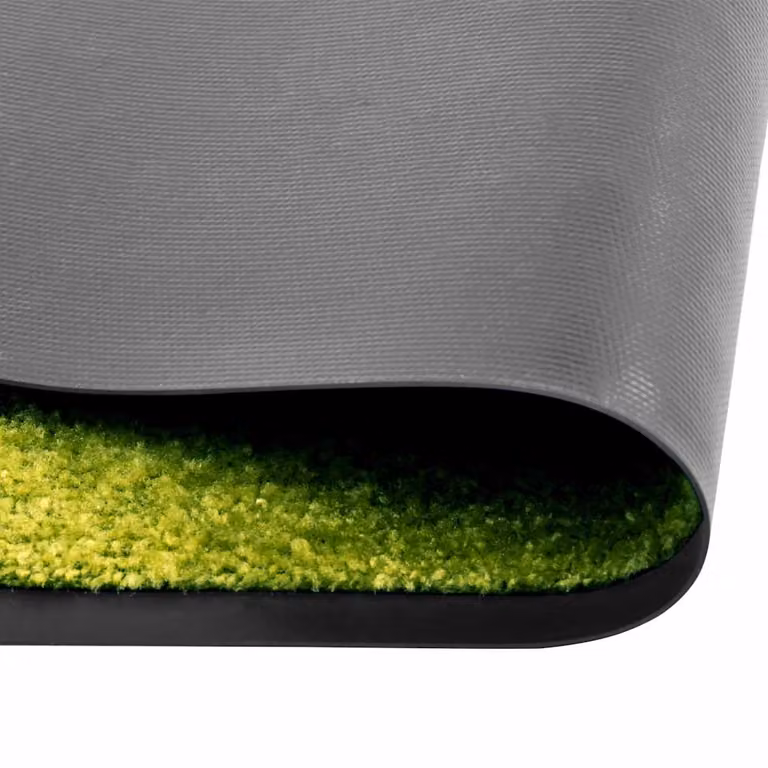 Felpudo lavable vidaXL verde de diseño moderno y antideslizante, An/P: 60 x 180 cm