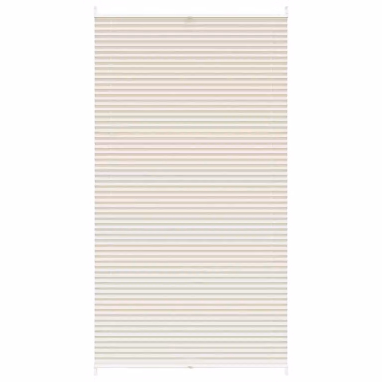 Persiana Plisada para Ventana vidaXL en color Beige, An x Al: 110 x 200 cm