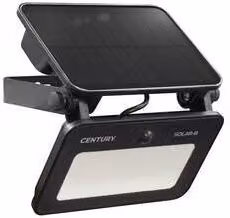 Pack de 6 proyectores LED solares de 8W con 800lm, color negro y multicolor, con sensor crepuscular y protección IP65 para jardín