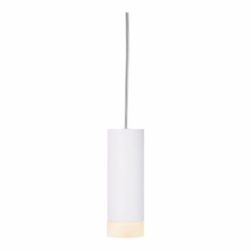 Luminaria de suspensión SLV ASTINA QPAR51 en color blanco con acabado en aluminio y cristal para LED GU10