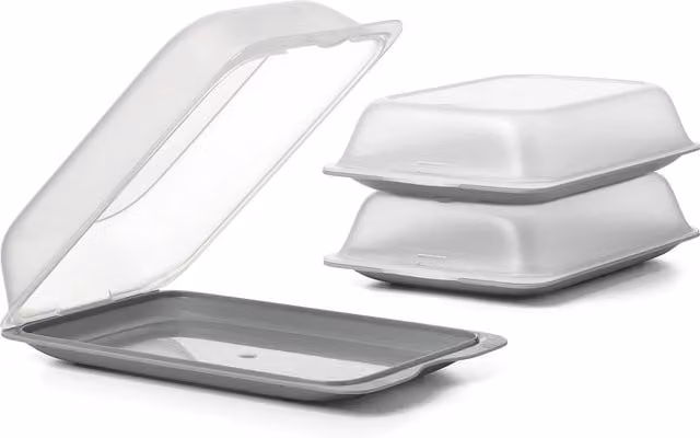 Set de 3 recipientes apilables Tatay Fresh para embutidos y alimentos, transparentes, aptos para microondas, congelador y lavavajillas