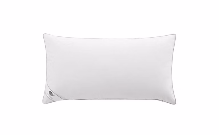 Almohada de plumón Duvedecor blanca de firmeza media, An/P: 70 x 50 cm
